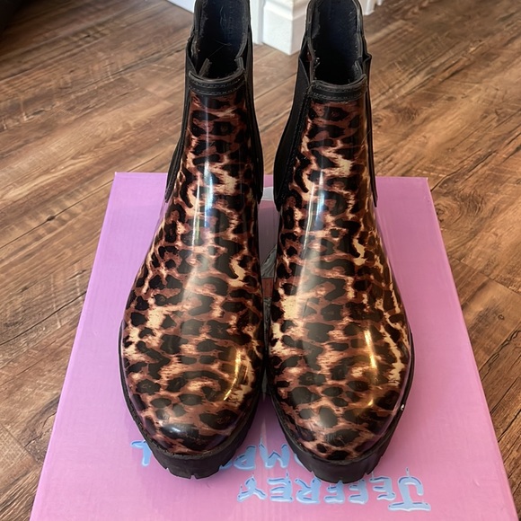 Jeffery Campbell Leopard Rain Boots!! - Picture 2 of 6